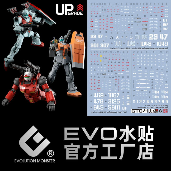EVO Decal - HG 1/144 GM - Cucuruz Doan‘s Island - Fluorescent