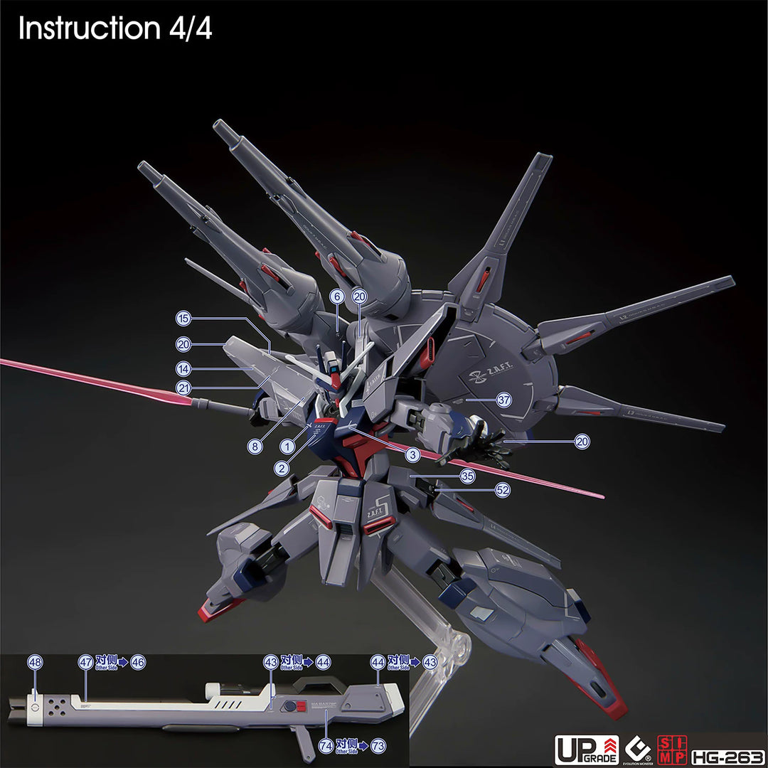 EVO Decal - HG 1/144 Legend Gundam - Fluorescent