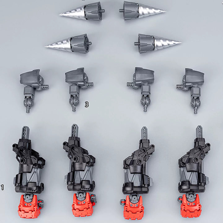 HeMoXian 和模线 - 1/10 Over Zero Series Boxer Baki Accessory Pack Model Kit