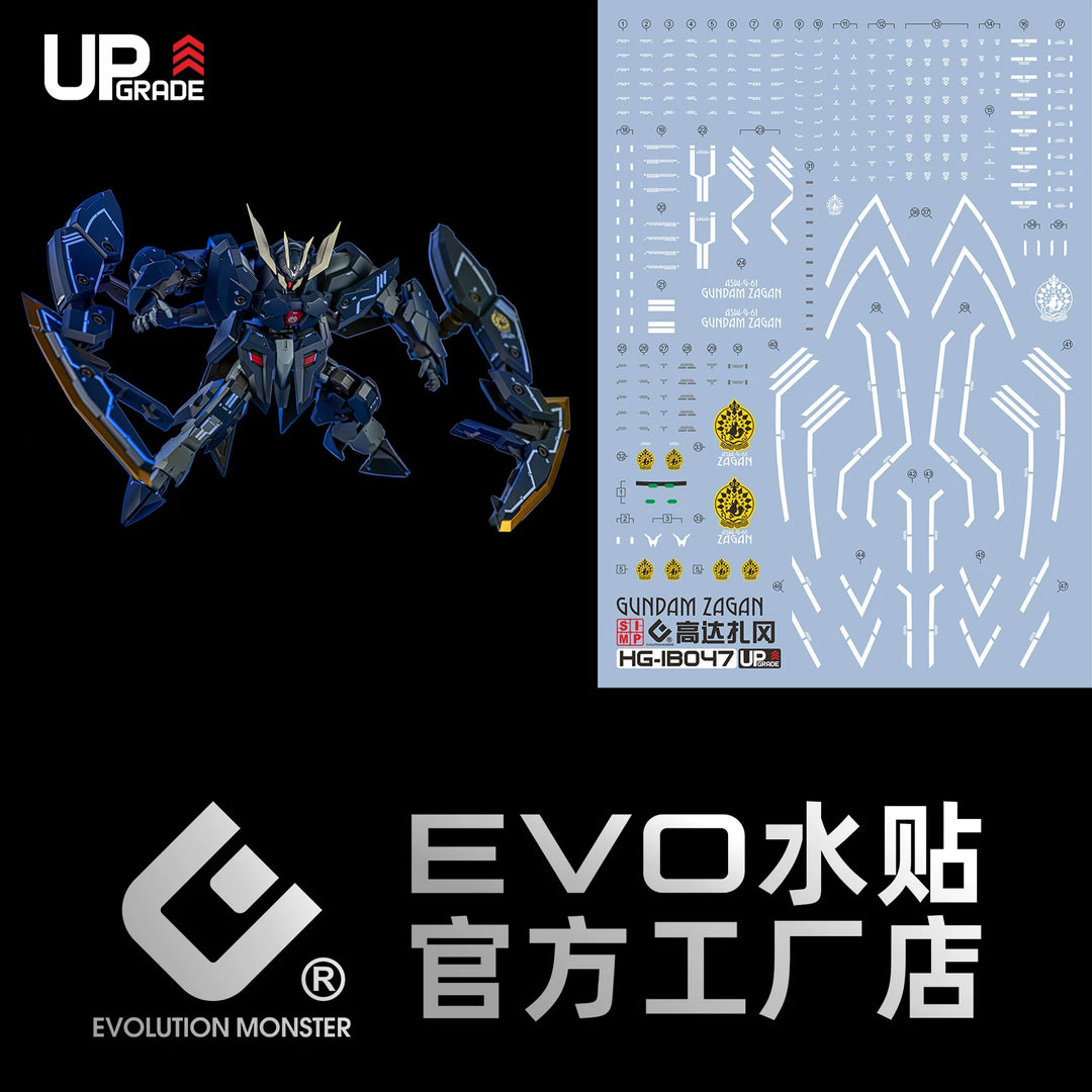 EVO Decal - HG 1/144 Gundam Zagan - Fluorescent