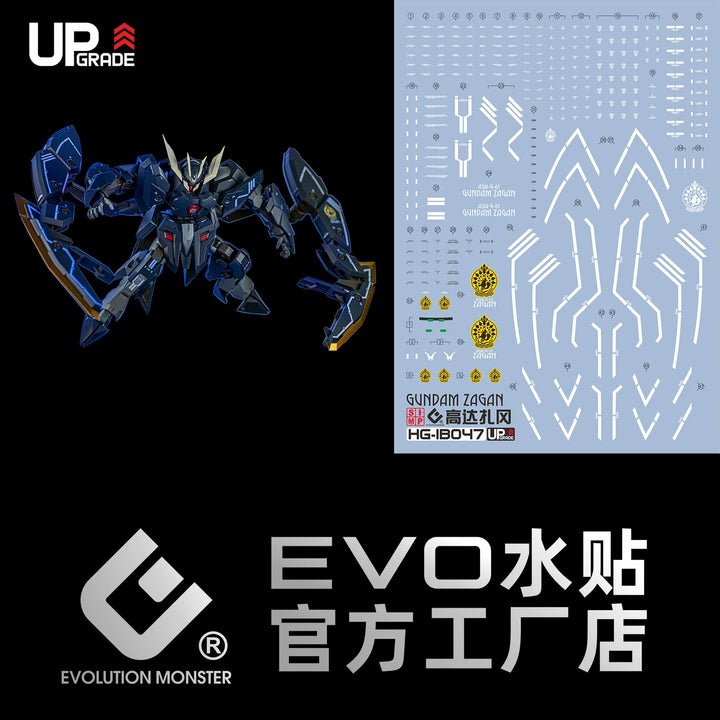 EVO Decal - HG 1/144 Gundam Zagan - Fluorescent