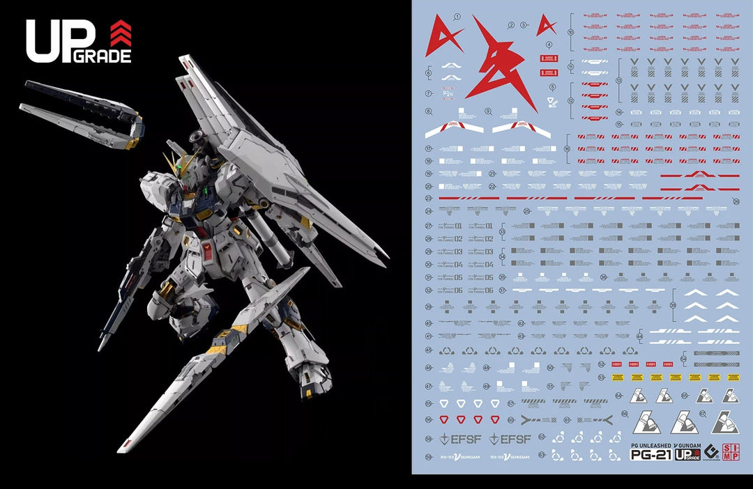 EVO Decal - PG 1/60 Nu Gundam - Fluorescent