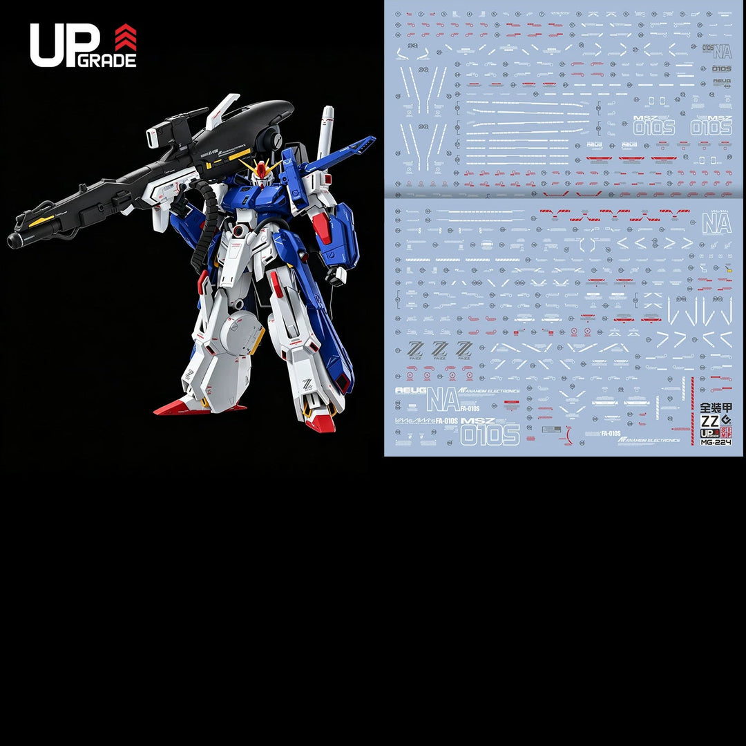 EVO Decal - MG 1/100 Gundam Full Armor ZZ Gundam Ver. Ka - Fluorescent