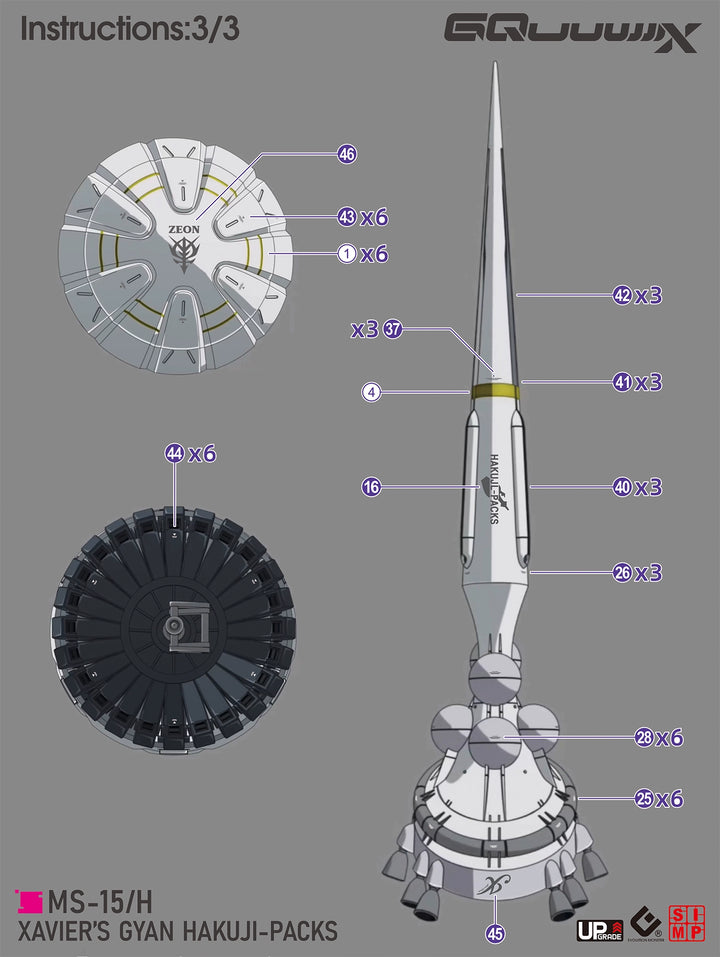 EVO Decal - HG 1/144 GQuuuuuuX Hrkuji-prcks Xavier's Gyan