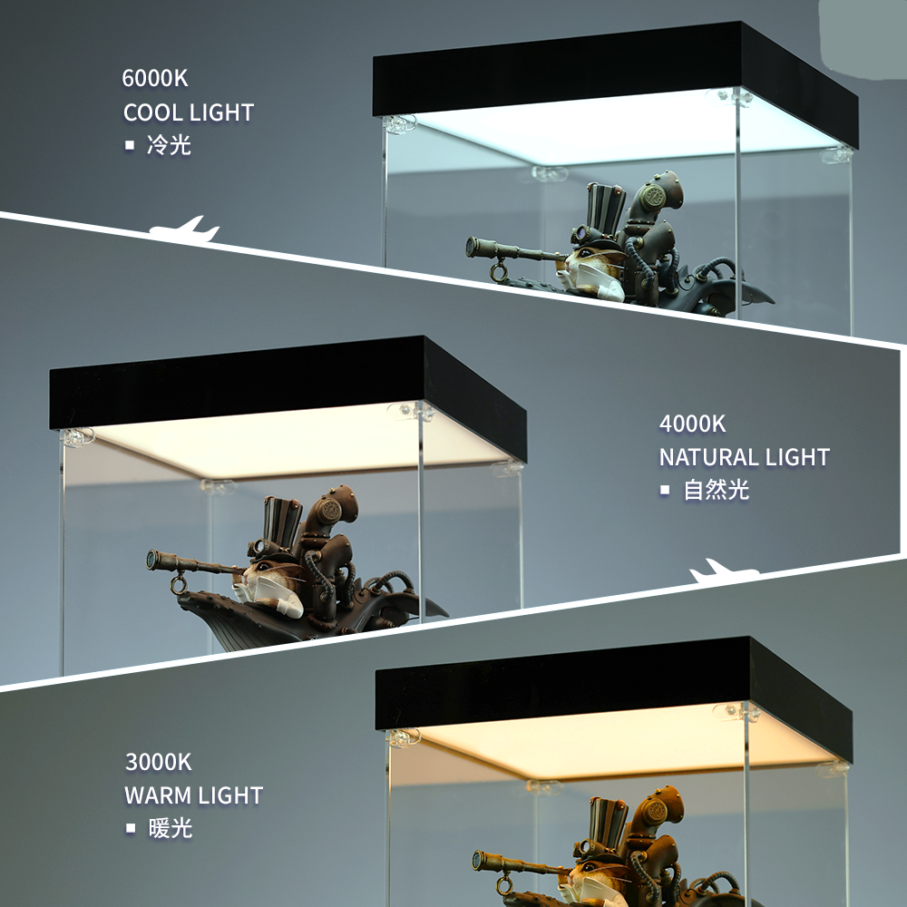 Model Kit and Figures LED Light Luminous Display Box(Acrylic Case) - B ...