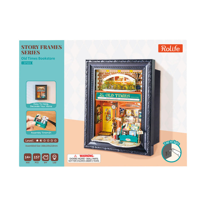 Rolife Old Times Bookstore 3D Wooden Puzzle DP004