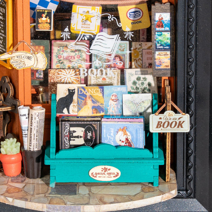 Rolife Old Times Bookstore 3D Wooden Puzzle DP004