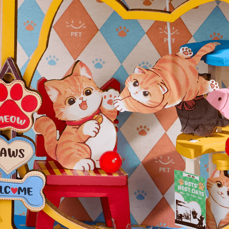 Rolife Pawfect Pet Shop DIY Miniature House DS045