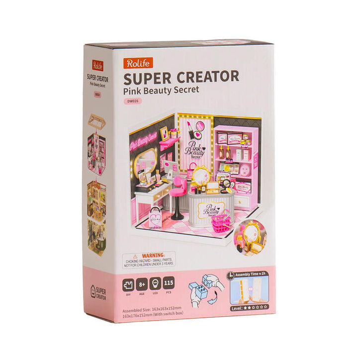 Rolife Pink Beauty Secret DIY Miniature House DW026 [PRE-ORDER]