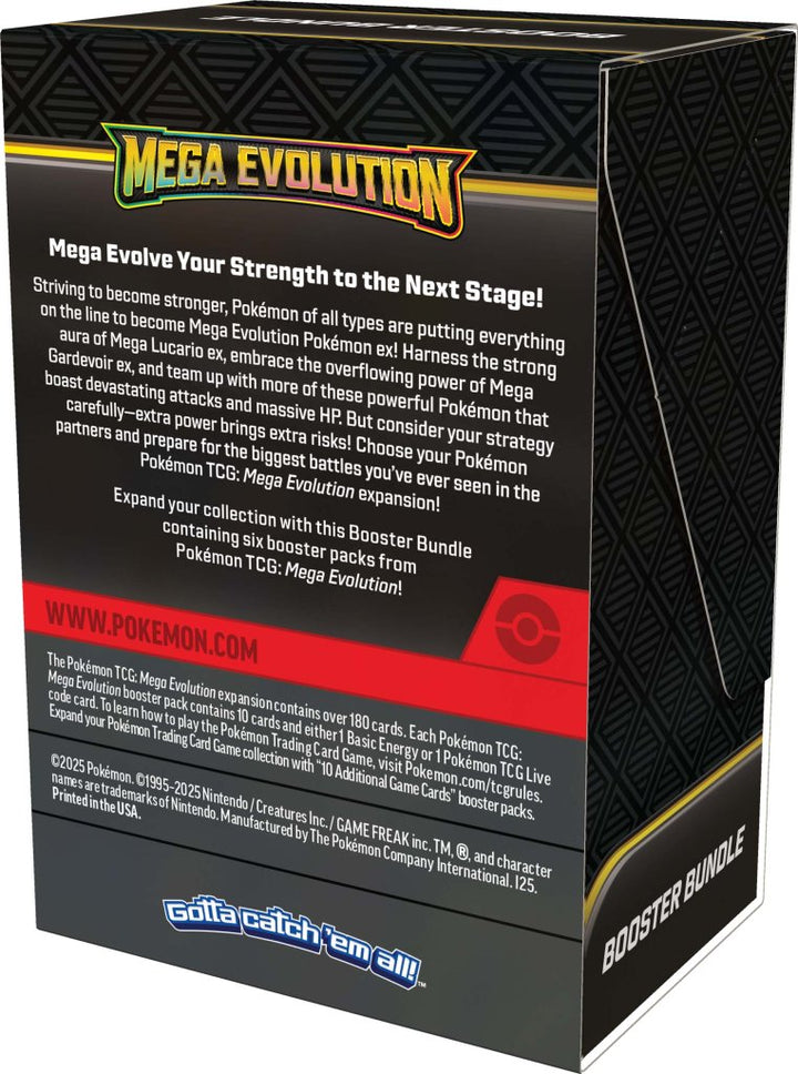 Pokemon TCG - Mega Evolution Booster Bundle(6 Packs)