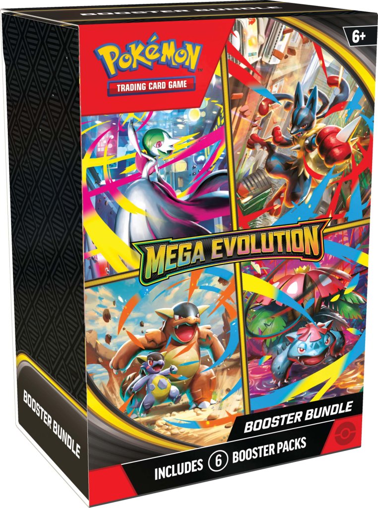 Pokemon TCG - Mega Evolution Booster Bundle(6 Packs)
