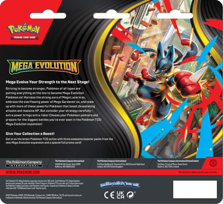 Pokemon TCG - Mega Evolution Three Booster Blister