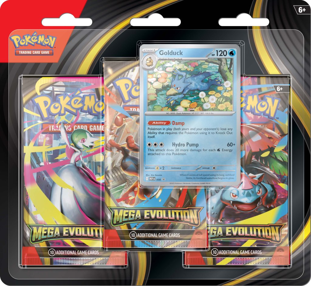 Pokemon TCG - Mega Evolution Three Booster Blister