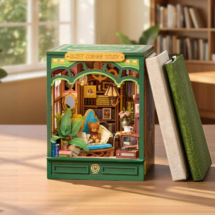 Rolife Quiet Corner Study DIY Book Nook TGE03