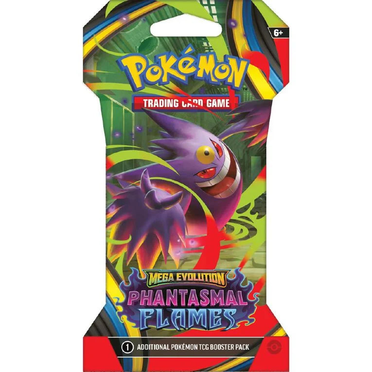 Pokemon TCG - Mega Evolution Phantasmal Flames Sleeved Booster Hanger Pack
