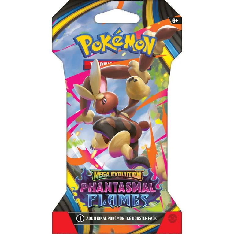 Pokemon TCG - Mega Evolution Phantasmal Flames Sleeved Booster Hanger Pack