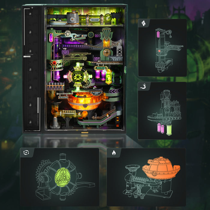 ROKR Alchemy City Marble Run Mechanical 3D Puzzle MR04S