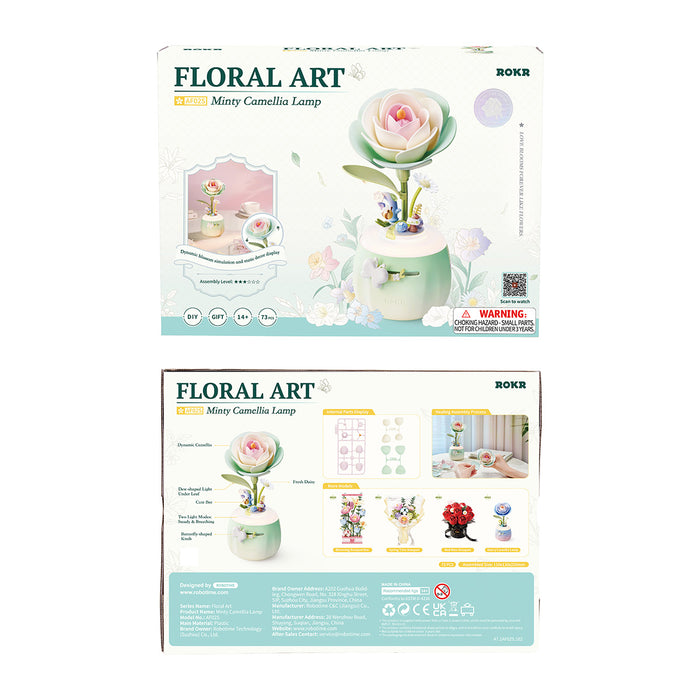 ROKR - Minty Camellia Lamp DIY 3D Flower Night Light AF02S [PRE-ORDER]
