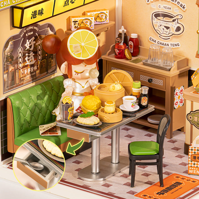 Rolife Hong Kong Bites Cafe DIY Miniature House DW021