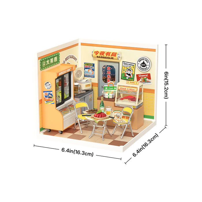 Rolife Night Out Food Stall DIY Miniature House DW022