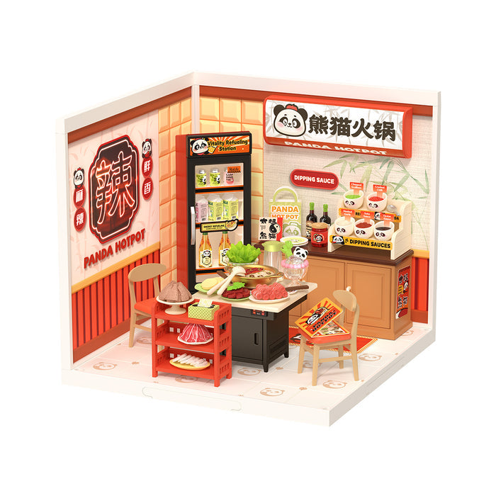 Rolife Panda Hot Pot DIY Miniature House DW020