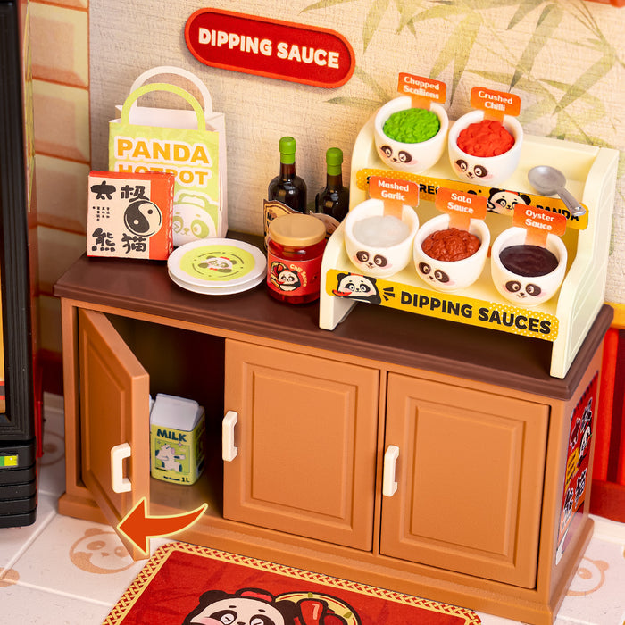 Rolife Panda Hot Pot DIY Miniature House DW020