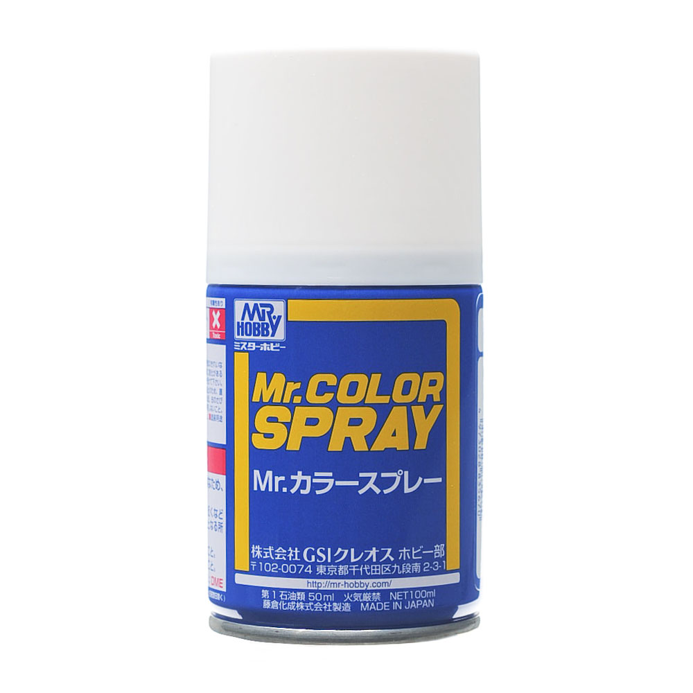 MR HOBBY - GSI Creos Mr. Color Spray Flat White 100ml S62