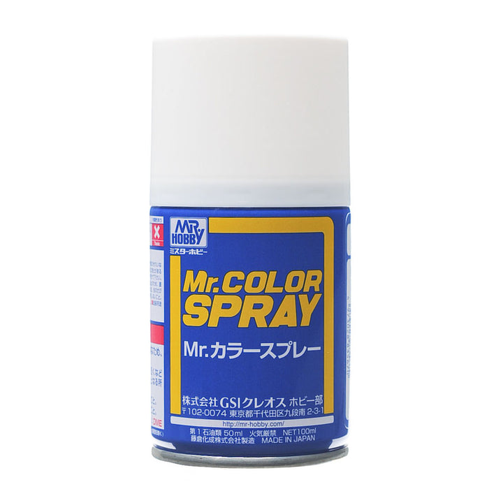 MR HOBBY - GSI Creos Mr. Color Spray Flat White 100ml S62