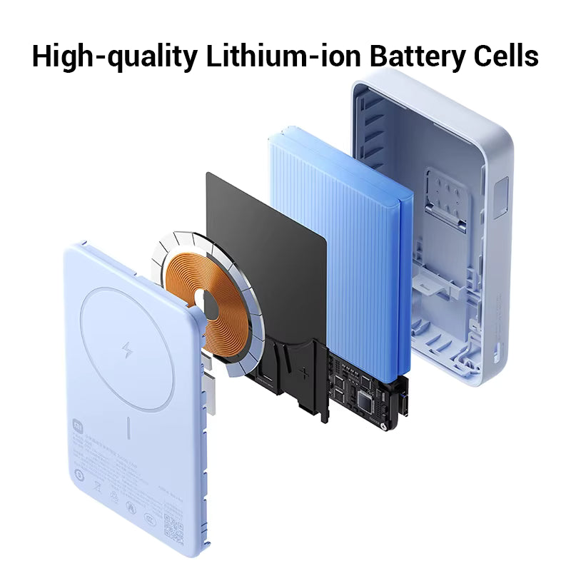Xiaomi Magnetic Power Bank 10000 7.5w Integrated Cable with Built-in Stand 3C Certified