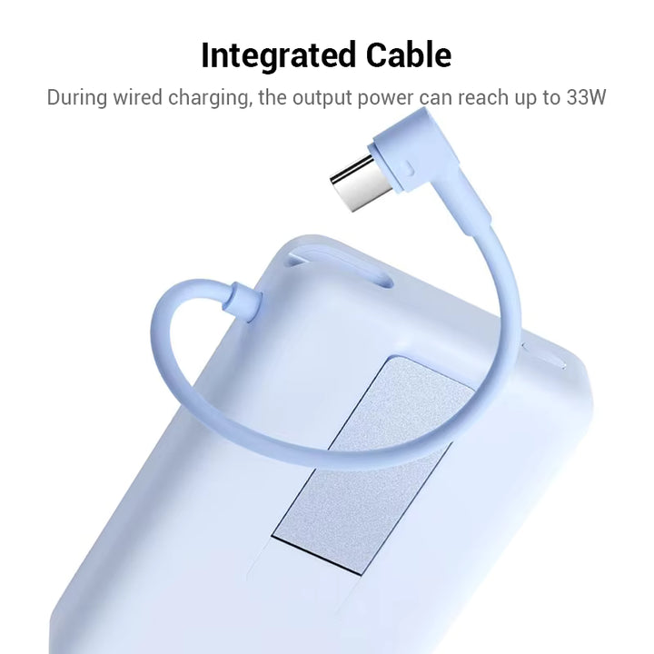 Xiaomi Magnetic Power Bank 10000 7.5w Integrated Cable with Built-in Stand 3C Certified