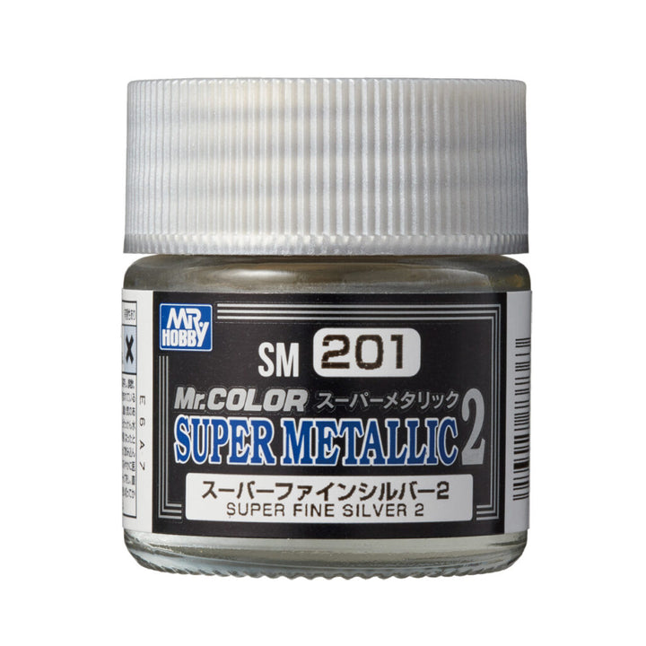 MR HOBBY - GSI Creos Mr. Color Super Metallic Color II Super Fine Silver II 10ml SM201