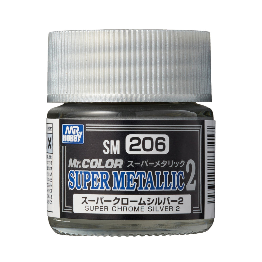 MR HOBBY - GSI Creos Mr. Color Super Metallic Color II Super Chrome Silver II 10ml SM206