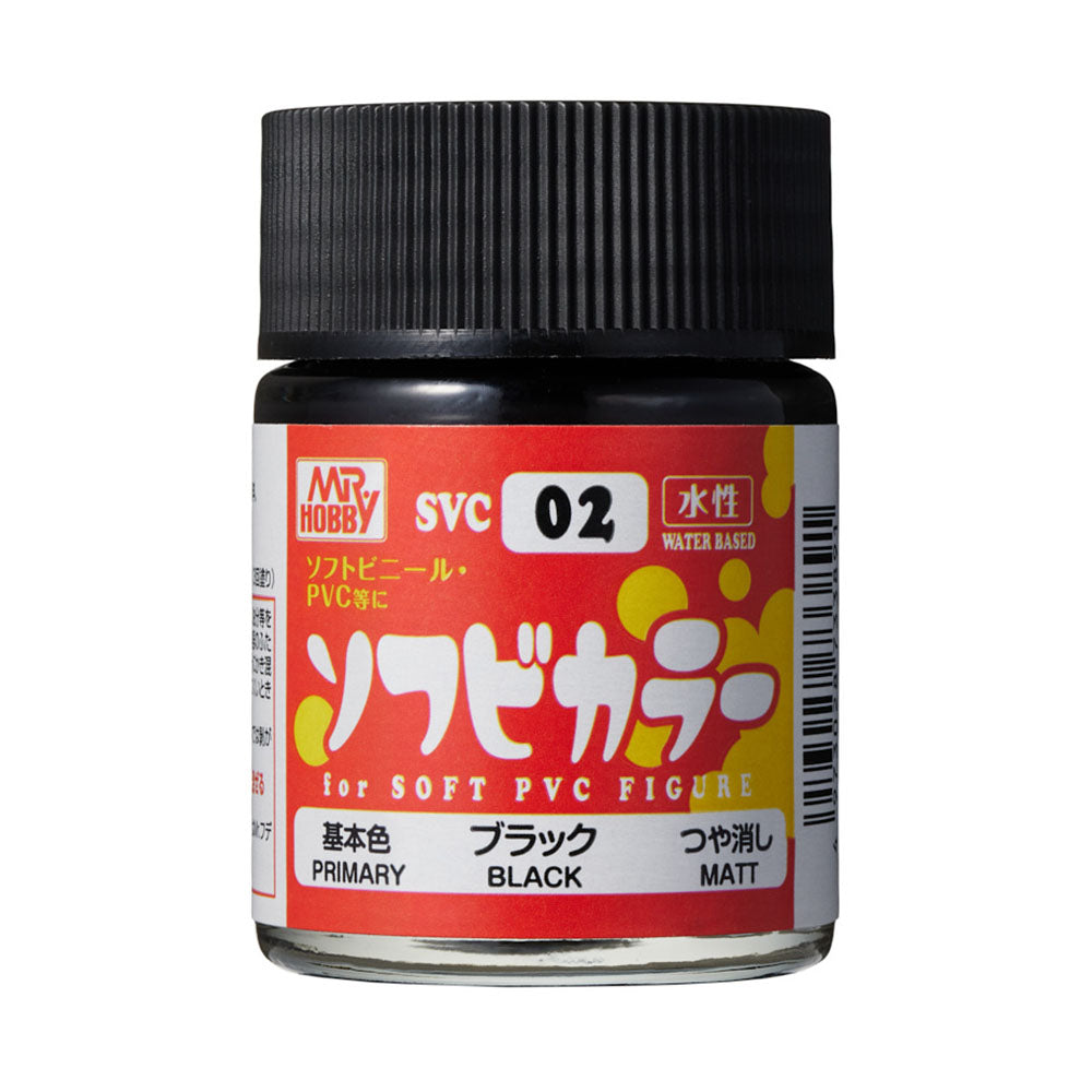 MR HOBBY - GSI Creos Soft Vinyl Color Black SVC02 18ml