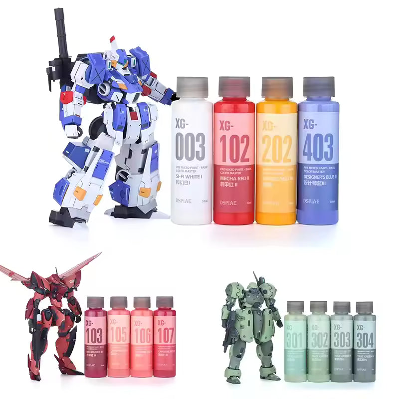 DSPIAE Pre-Mixed Acrylic Paints - Basic 50ml