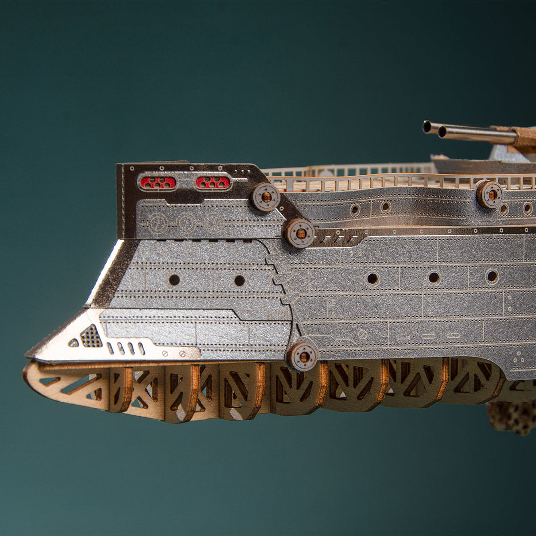 HowCat Space Warship 3D Wooden Puzzle [PRE-ORDER]