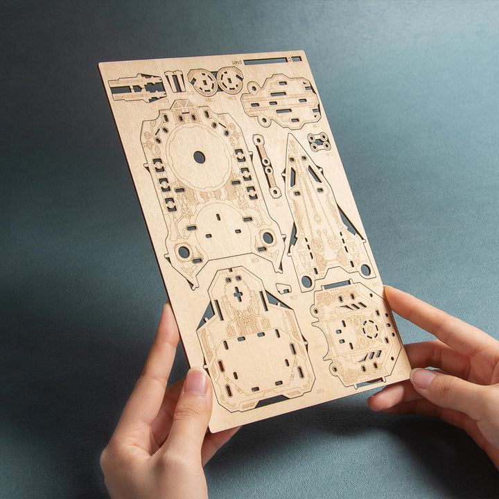HowCat Space Warship 3D Wooden Puzzle [PRE-ORDER]