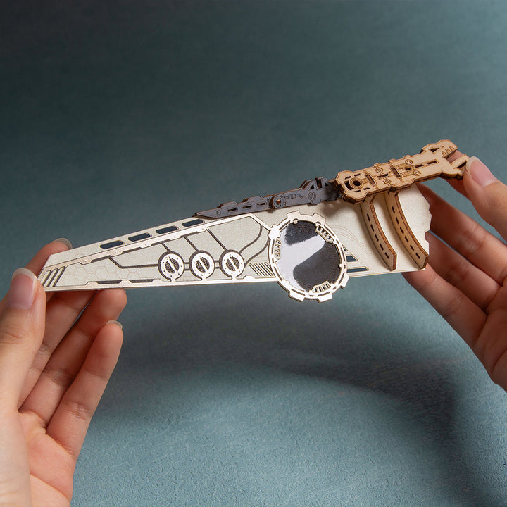 HowCat Space Warship 3D Wooden Puzzle [PRE-ORDER]