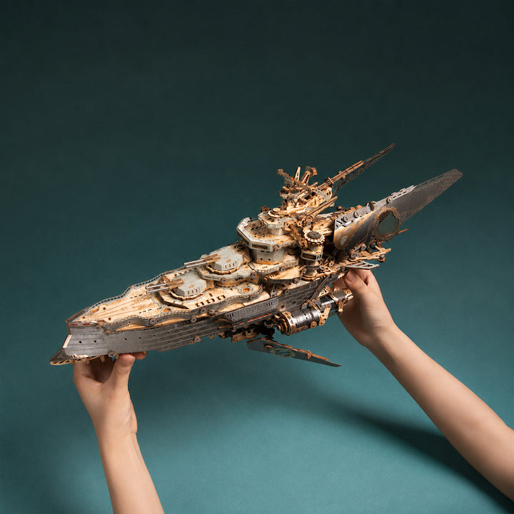 HowCat Space Warship 3D Wooden Puzzle [PRE-ORDER]