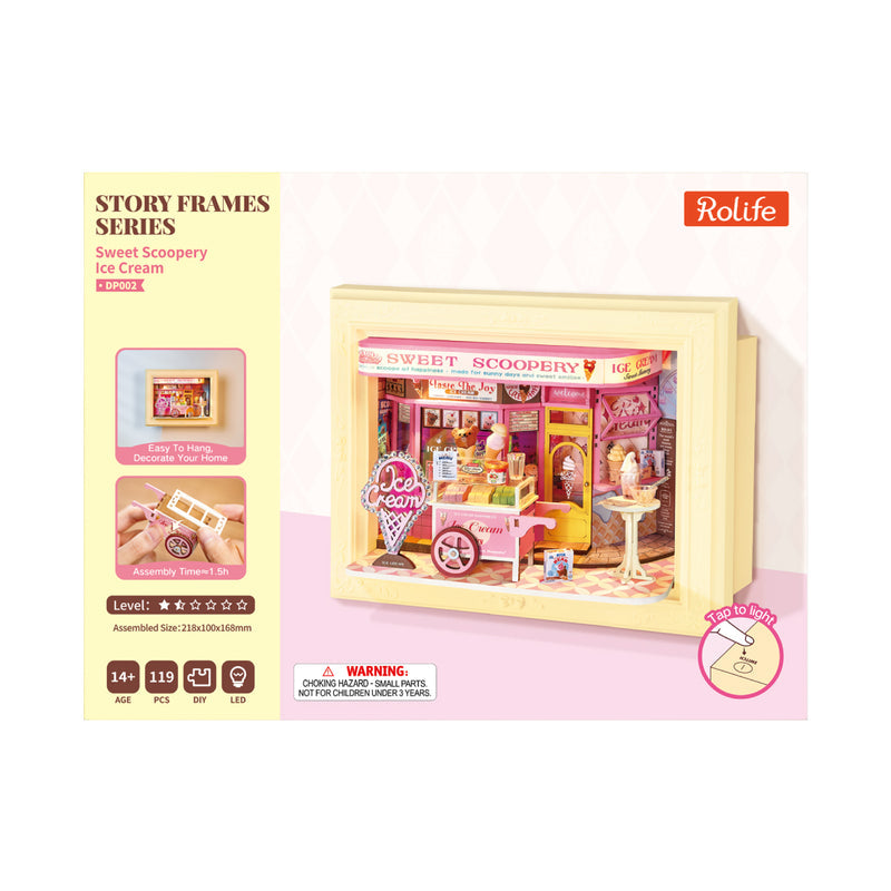 Rolife Sweet Scoopery Ice Cream 3D Wooden Puzzle DP002