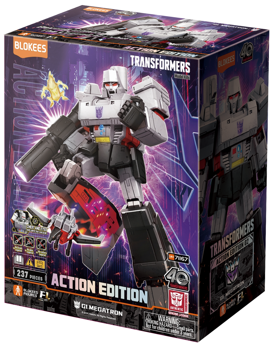 Blokees Transformers G1 Megatron 20cm Luminous Eyes AE02 Model Kit