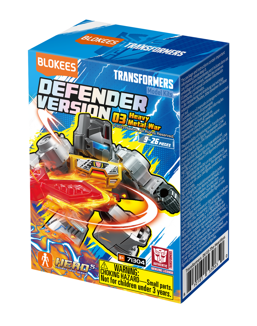 Blokees Transformers Transformers Defender Version 03 Heavy Metal War Blind Box