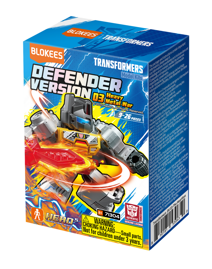 Blokees Transformers Transformers Defender Version 03 Heavy Metal War Blind Box