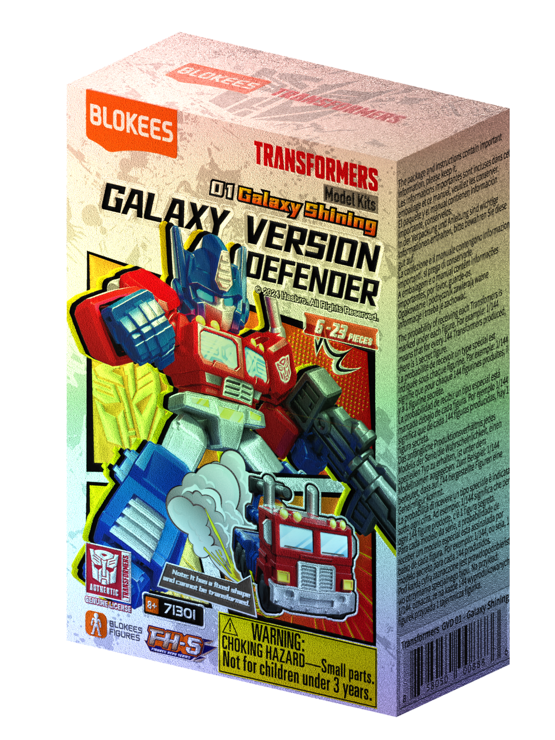 Blokees Transformers Galaxy Version Defender 01 Shattered Alliance Blind Box