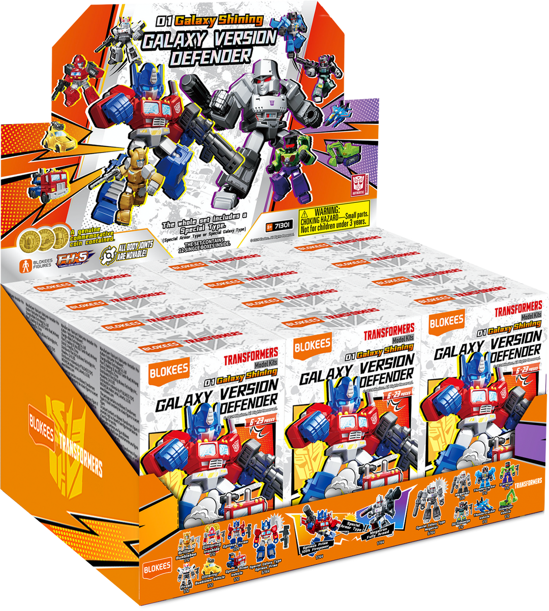 Blokees Transformers Galaxy Version Defender 01 Shattered Alliance Blind Box