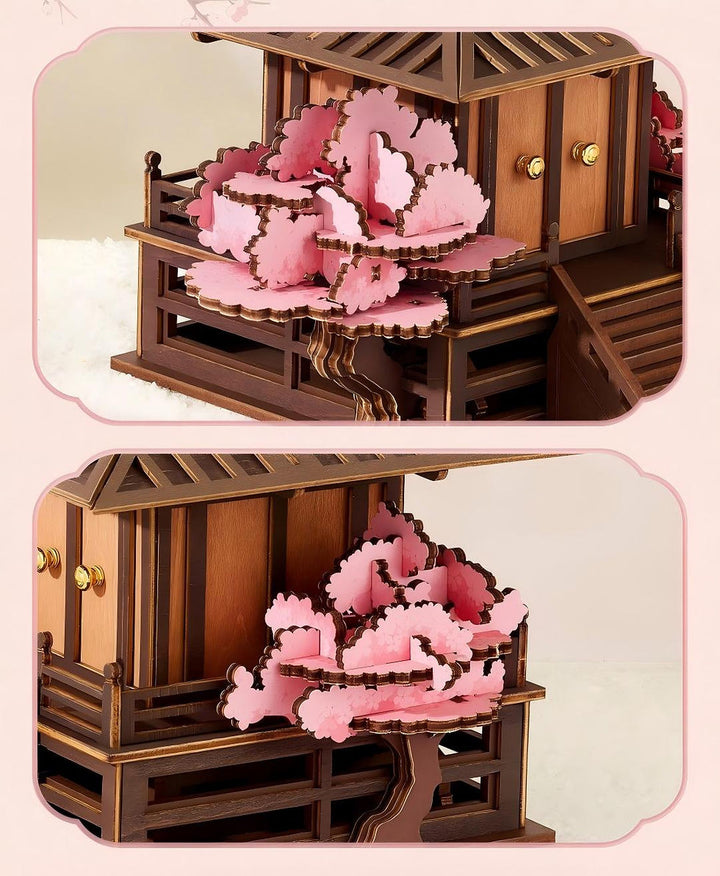 Rolife Sakura Retreat DIY Wooden 3D Puzzle TGA09 official image 7