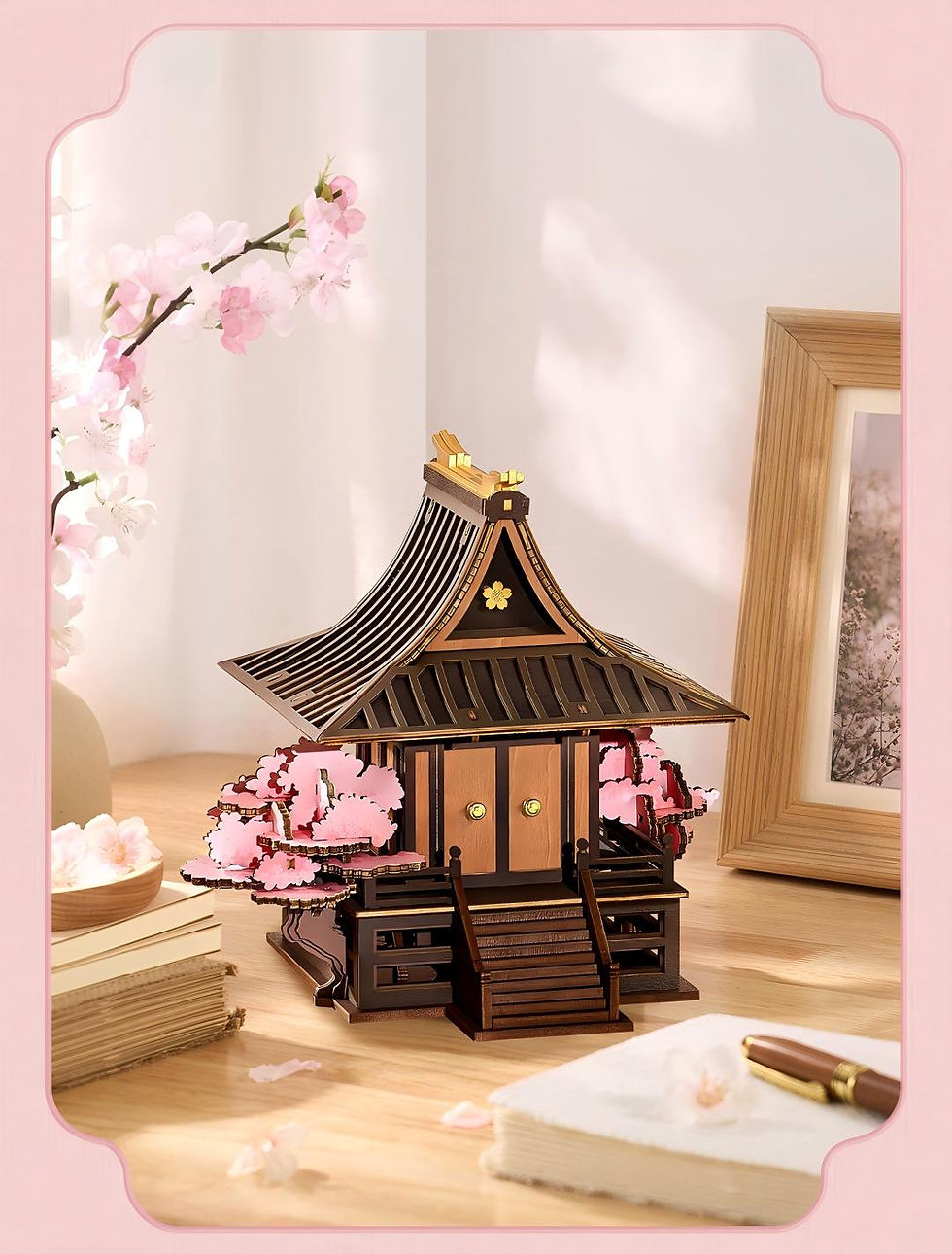 Rolife Sakura Retreat DIY Wooden 3D Puzzle TGA09 official image 8