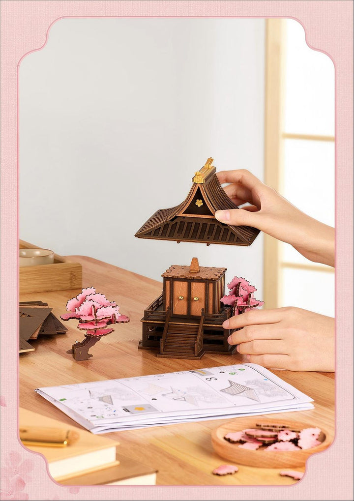 Rolife Sakura Retreat DIY Wooden 3D Puzzle TGA09 official image 10