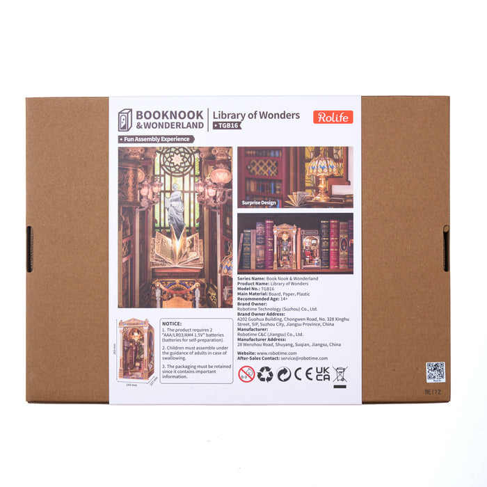 Rolife Library of Wonders DIY Book Nook Shelf Insert TGB16 [PRE-ORDER]