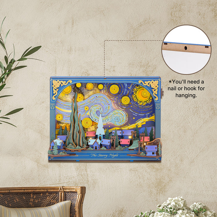 Rowood The Starry Night Wall Art 3D Wooden Puzzle TH003