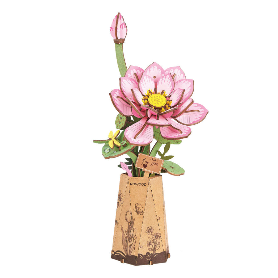 Rowood Lotus DIY Wooden Flower TW151 1